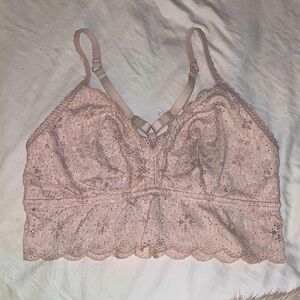 Aerie pink lace bralette